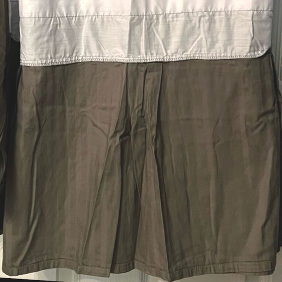 Olive Green Ruffled Bed Skirt Full/Double 54x75 Pleated Dust Ruffle 12” Drop - Picture 4 of 4